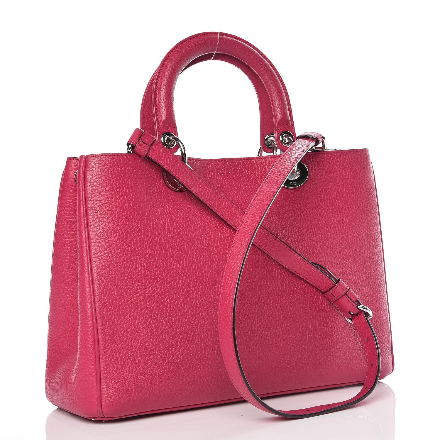 Christian Dior Calfskin Medium Diorissimo Bag Toxic Purple 5 of 21