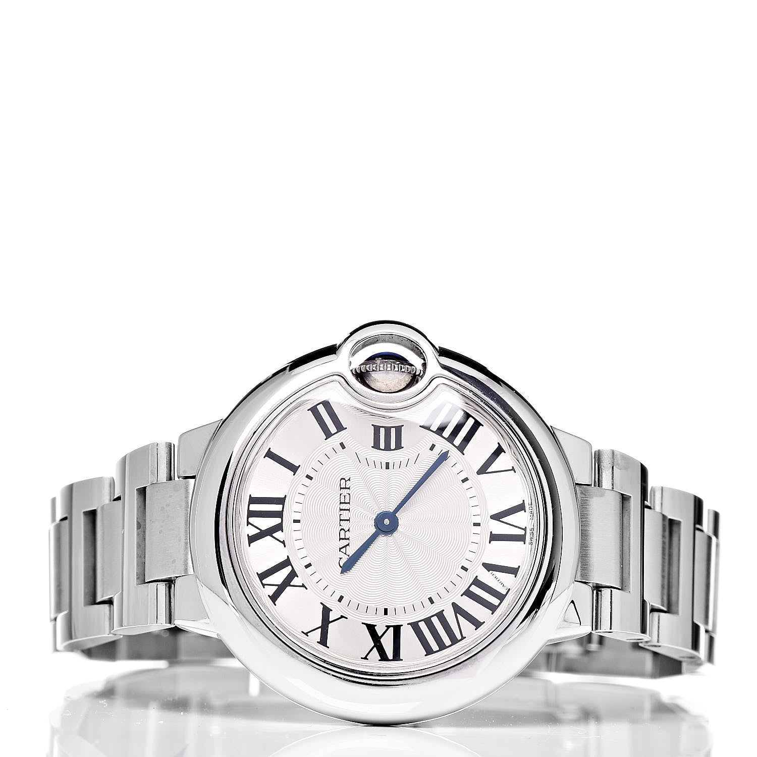 Cartier Stainless Steel 33mm Ballon Bleu De Quartz Watch 3 of 9