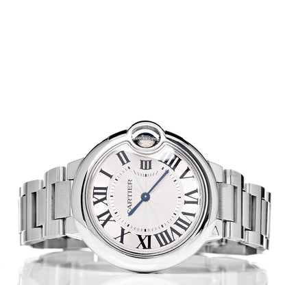 Cartier Stainless Steel 33mm Ballon Bleu De Quartz Watch 3 of 9