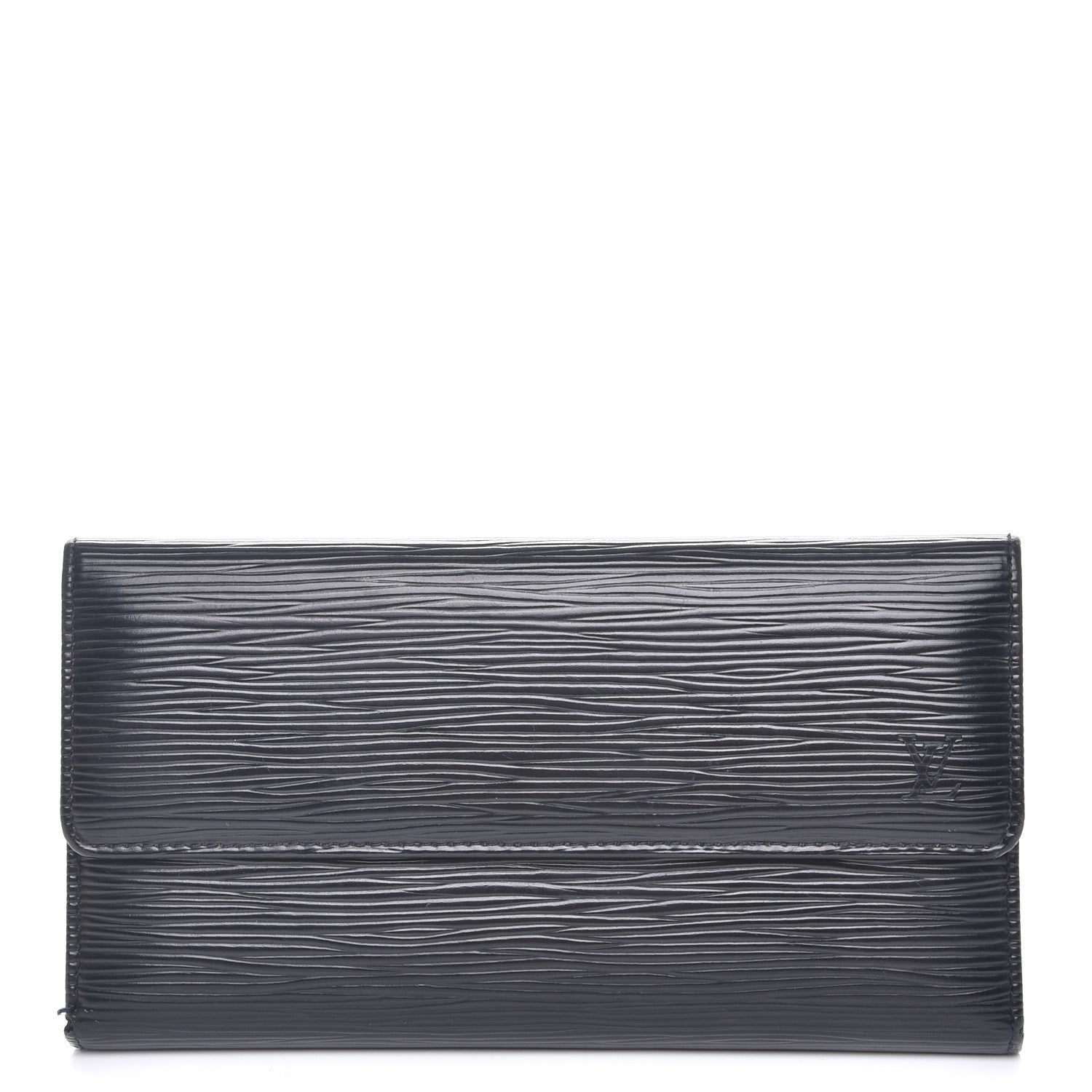 Louis Vuitton Epi Porte Tresor International Wallet Black 1 of 9