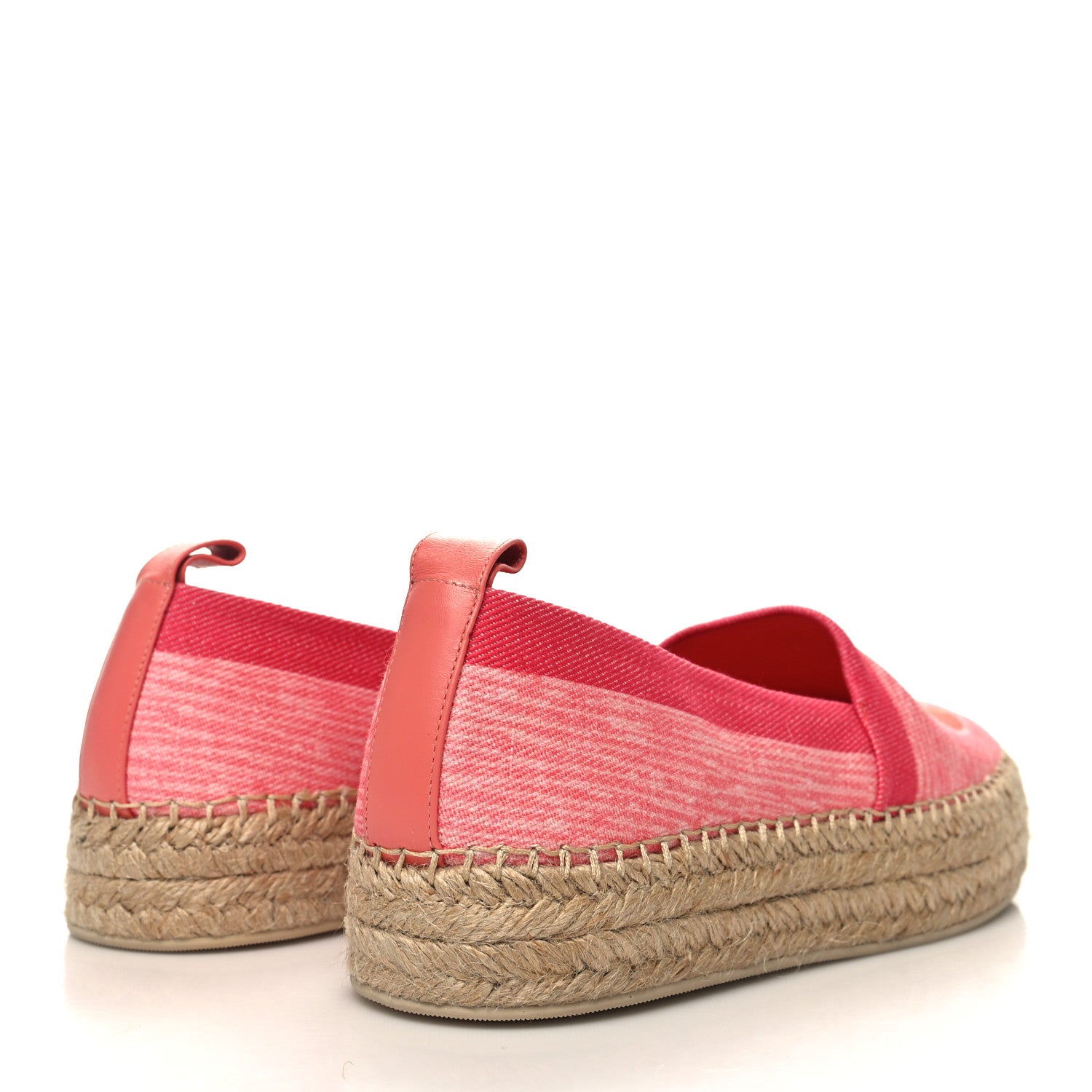 Louis Vuitton Canvas Blue Shore Espadrille Flats 39 Corail 4 of 9