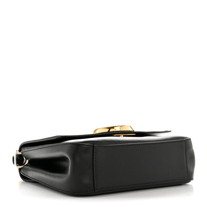 Chloe Shiny Calfskin Suede Small C Double Carry Black 4 of 13