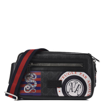 Gucci GG Supreme Monogram Night Courrier Belt Bag Black Multicolor 1 of 8