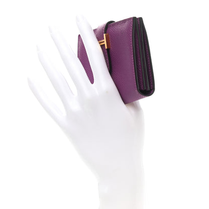 Hermes Epsom Bearn Card Holder Wallet Anemone 2 of 9