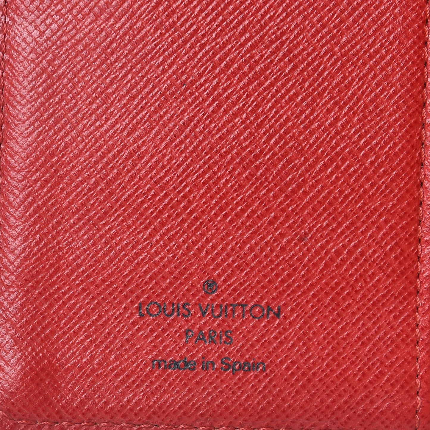 Epi Small Ring Agenda Cover Castillan Red