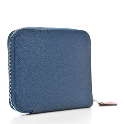 Hermes Epsom Silk'In Compact Wallet Deep Bleu 3 of 7