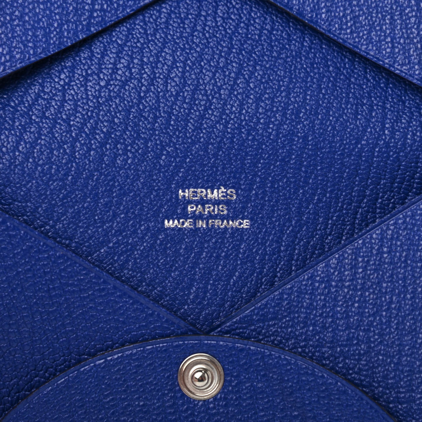 Chevre Mysore Calvi Card Case Bleu Electrique