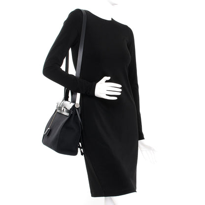 Hermes Military Toile Vache Hunter Herbag Zip PM 31 Black 2 of 12