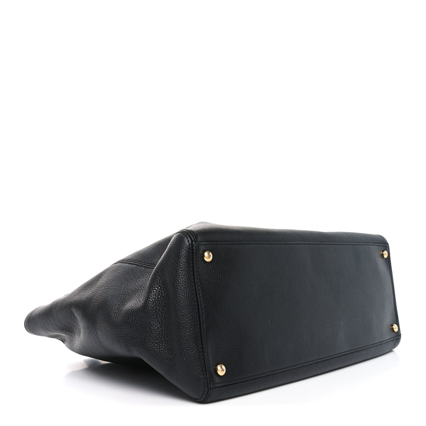 Calfskin Cerf Shopper Tote Black