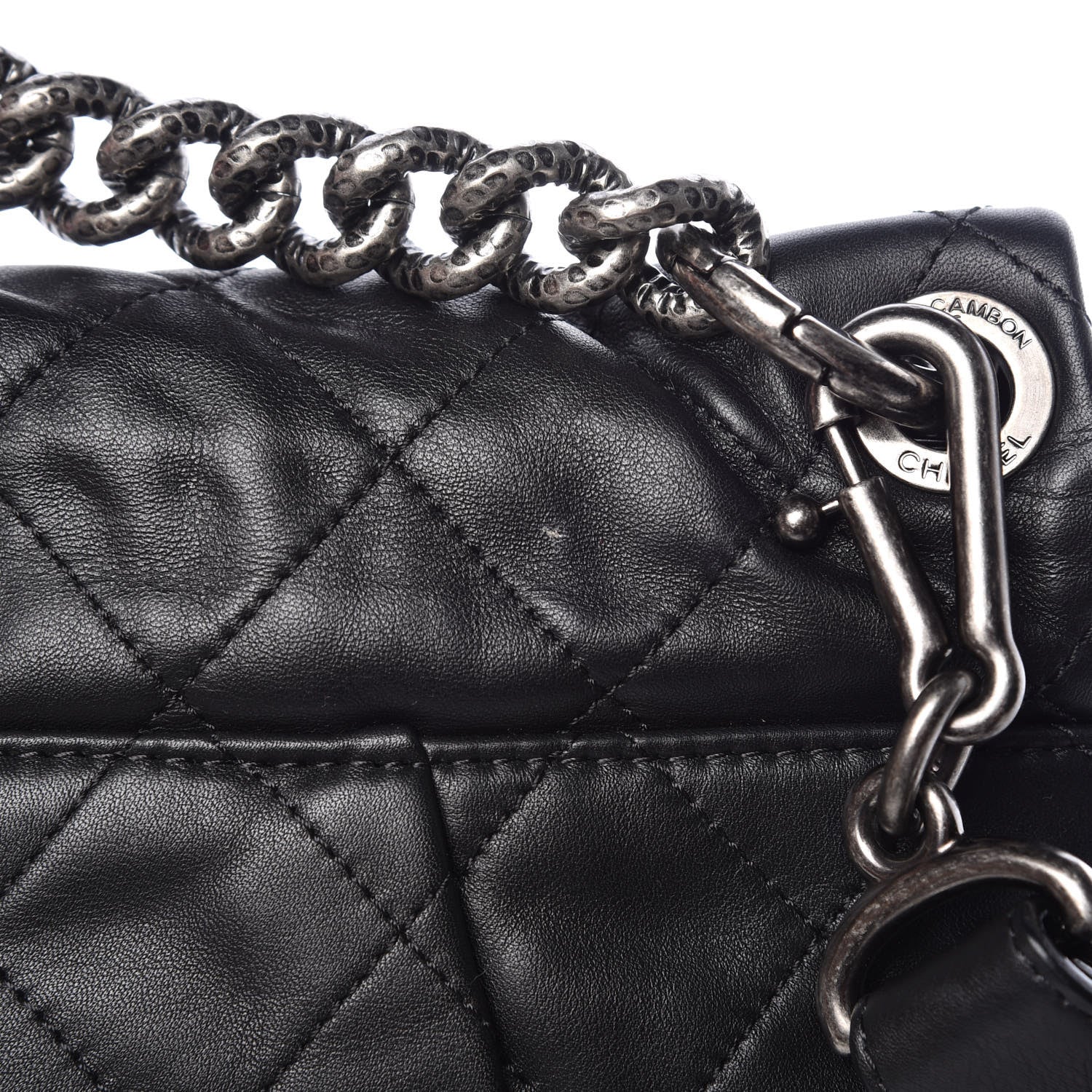 Chanel Calfskin Coco Pleats Messenger Flap Black 10 of 10
