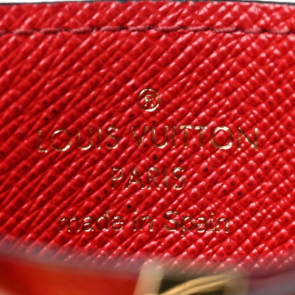 Louis Vuitton Calfskin Monogram Kimono Tote Card Holder Cherry 6 of 7