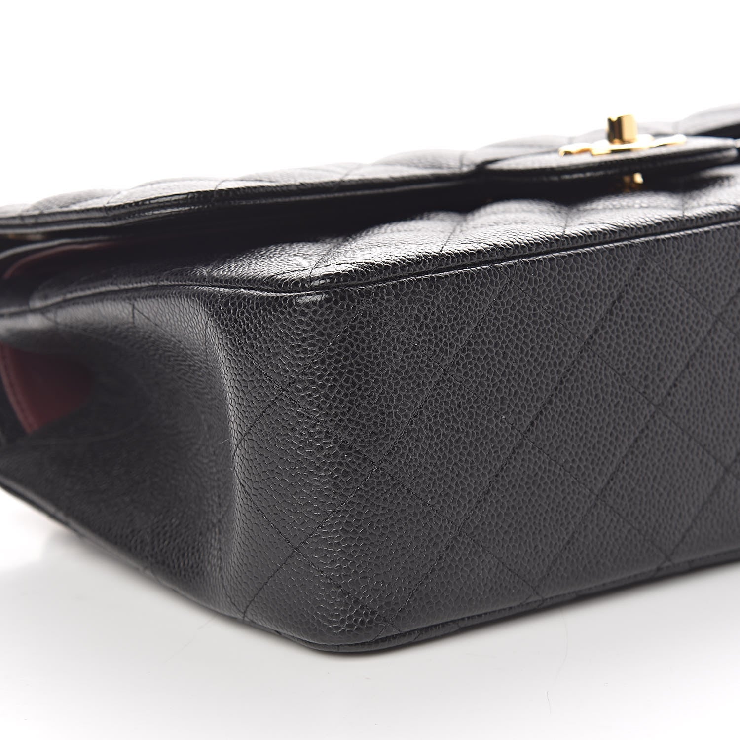 Chanel Caviar Quilted Jumbo Double Flap Black 9 of 12