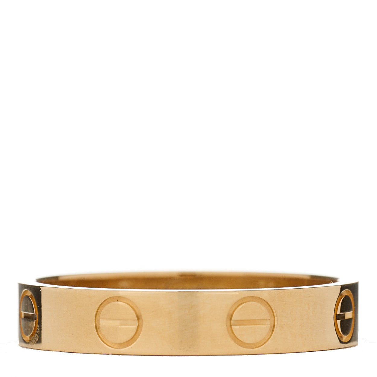 18K Yellow Gold 3.5mm LOVE Wedding Band Ring 53 6.5