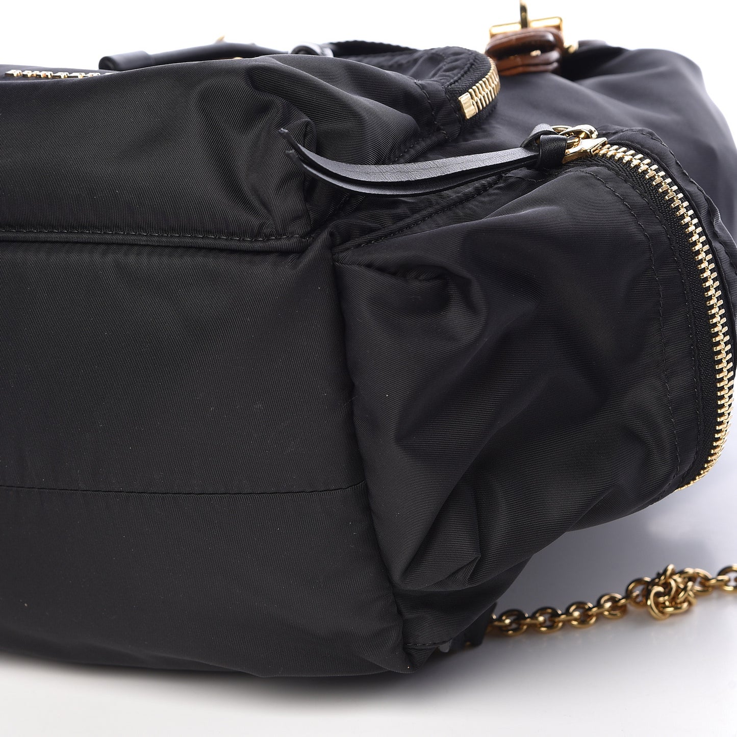 Nylon Medium Rucksack Backpack Black