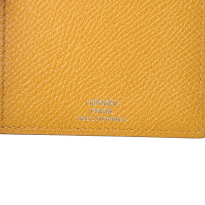 Hermes Epsom Evercolor Les Petits Chevaux Card Holder Ambre Brique Rouge H Rose Ete 6 of 8