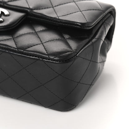 Chanel Lambskin Quilted Mini Rectangular Flap Black 10 of 11