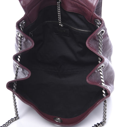 Saint Laurent Vintage Lambskin Chevron Monogram Medium Nolita Amaranto 4 of 12