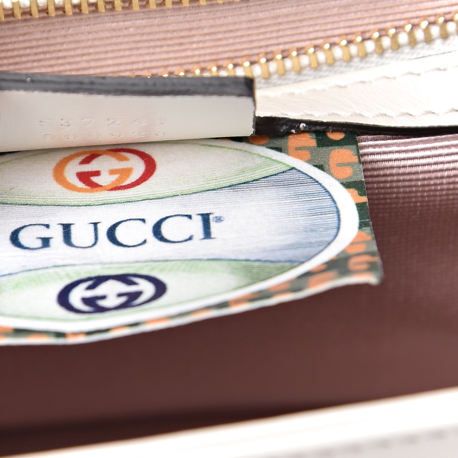 Gucci Vitello Palmellato Lux Crystal Medium Rajah Shoulder Bag Mystic White Multicolor 7 of 13