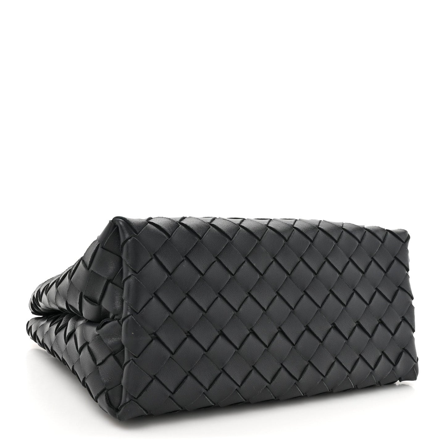 Nappa Intrecciato Small Andiamo With Chain Shoulder Bag Deep Blue