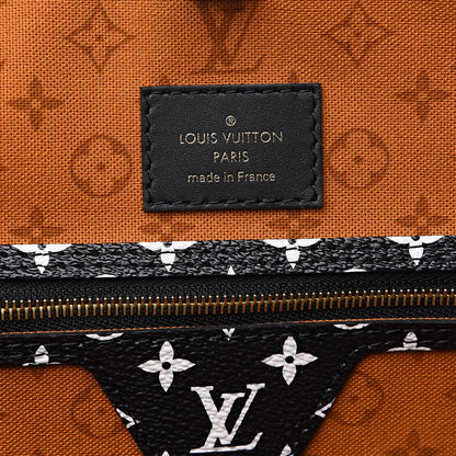 Louis Vuitton Monogram Giant Crafty Neverfull MM Creme Caramel 5 of 8