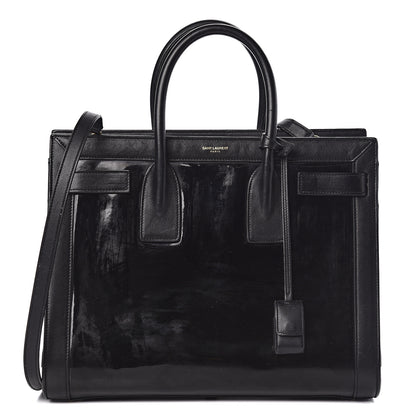 Saint Laurent Patent Calfskin Small Sac de Jour Black 1 of 18