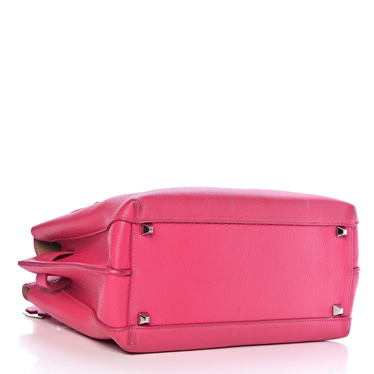 MCM Grained Calfskin Medium Milla Tote Beetroot Pink 4 of 13