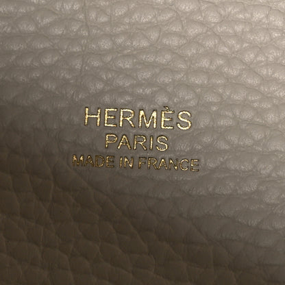 Hermes Taurillon Clemence Picotin Lock 18 PM Beton 6 of 11
