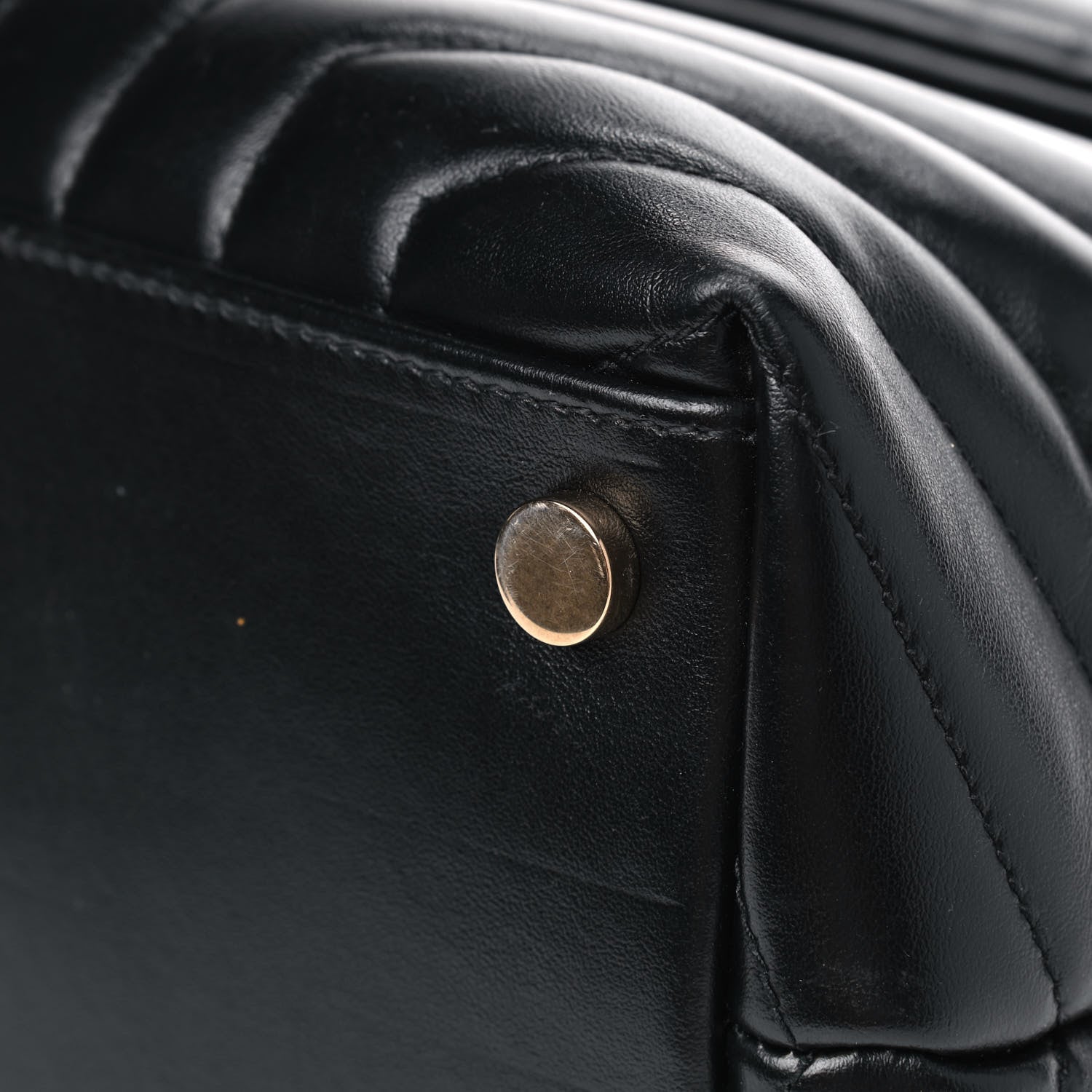Saint Laurent Calfskin Y Quilted Monogram Large Loulou Chain Satchel Black 6 of 9