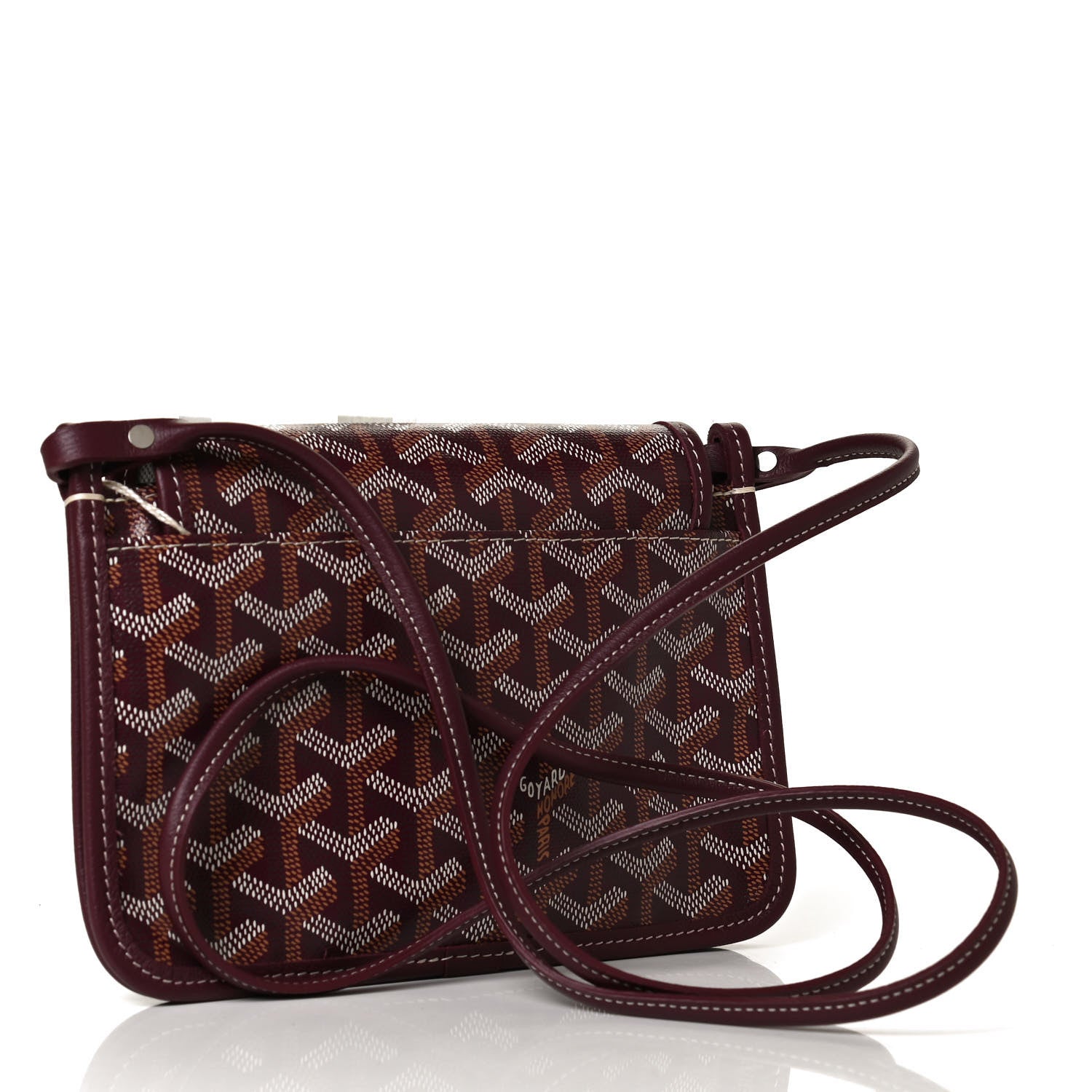 Goyard Goyardine Plumet Wallet Clutch Burgundy 2 of 11