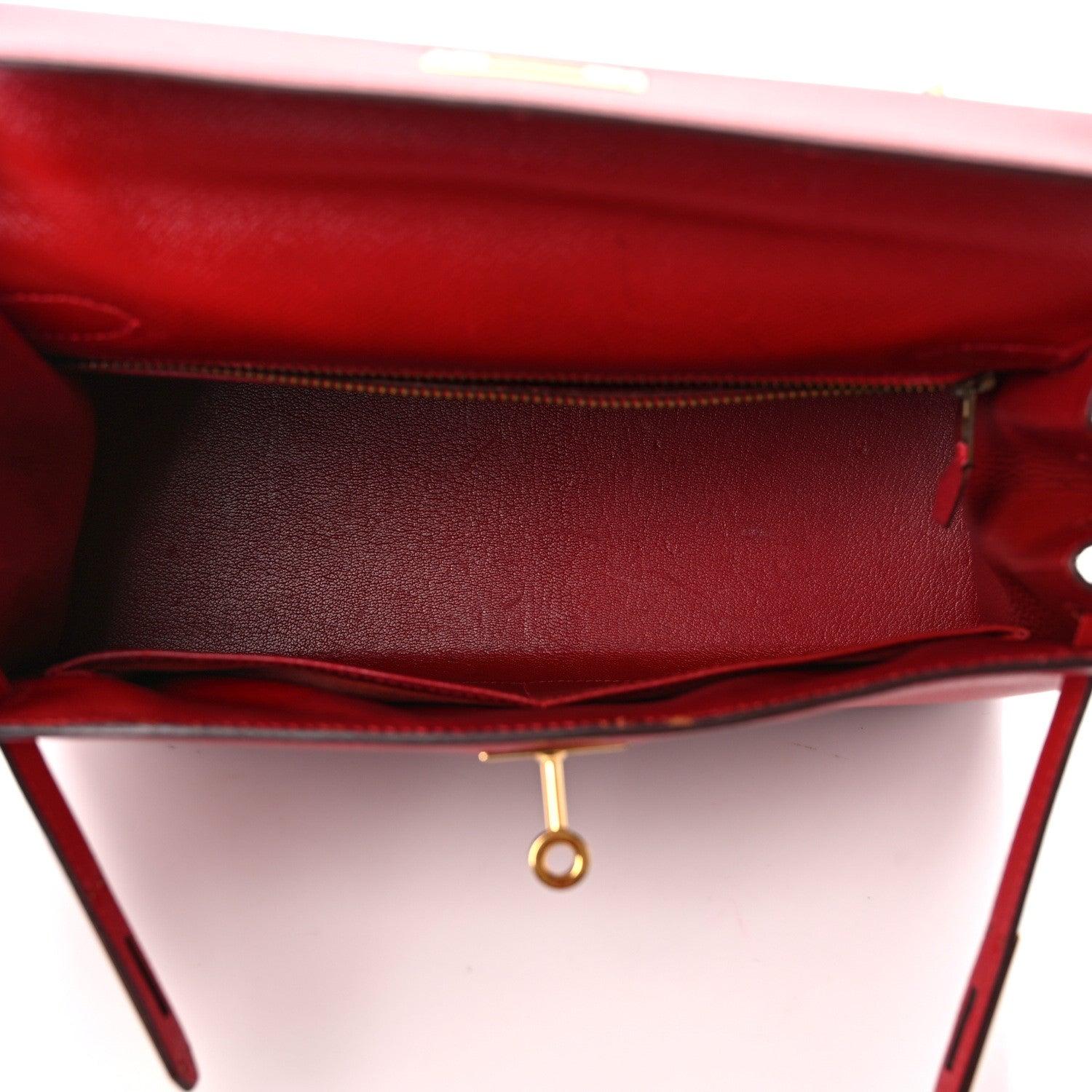 Hermes Courchevel Kelly Sellier 28 Rouge Vif 5 of 16