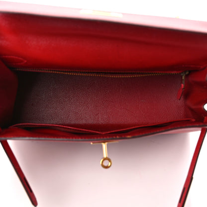 Hermes Courchevel Kelly Sellier 28 Rouge Vif 5 of 16