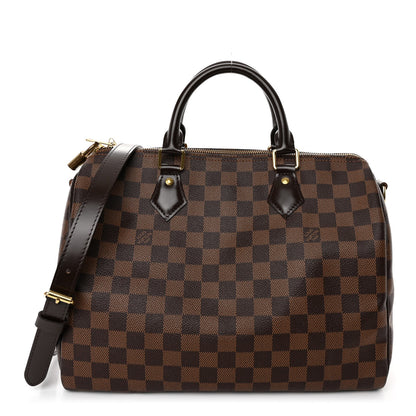 Louis Vuitton Damier Ebene Speedy Bandouliere 30 1 of 10