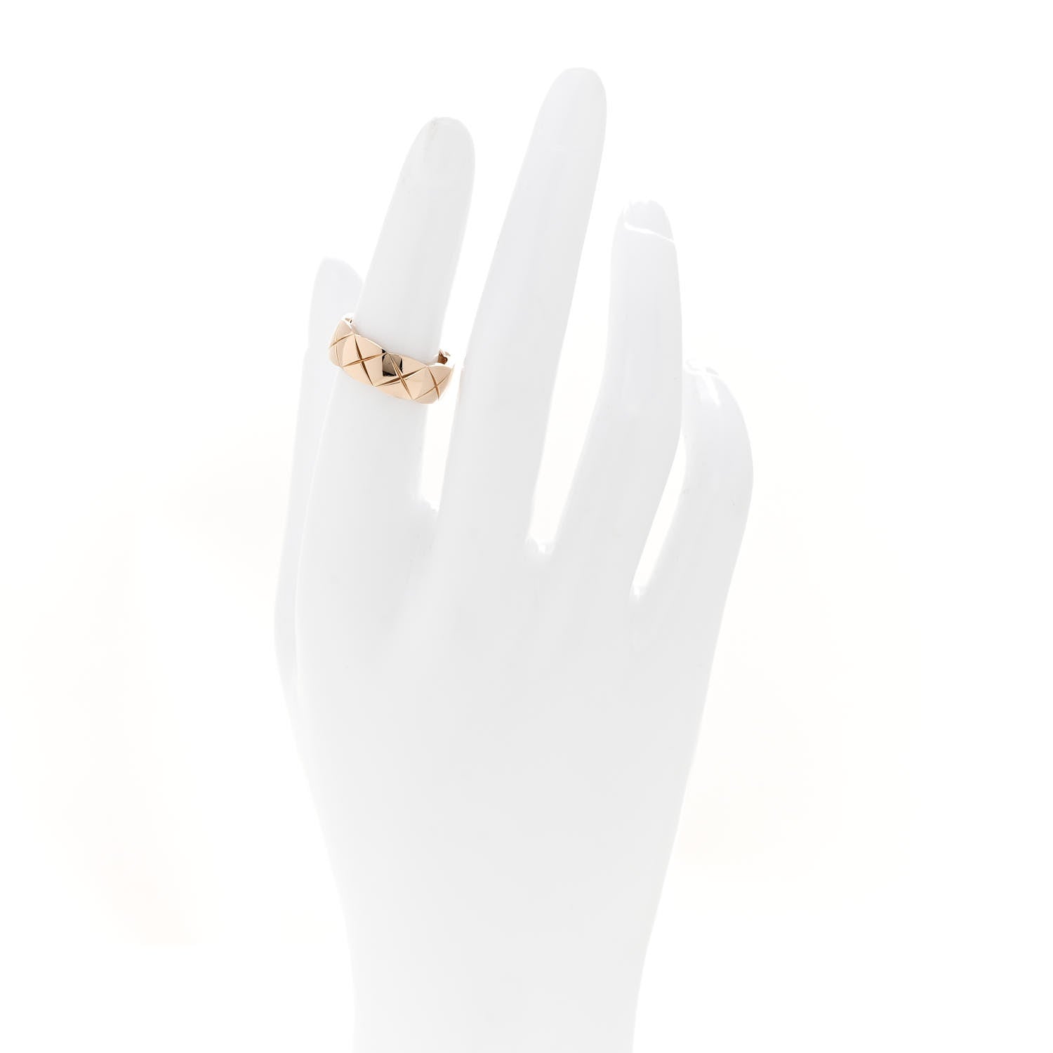 Chanel 18K Beige Gold Small Coco Crush Ring 50 5.25 2 of 8