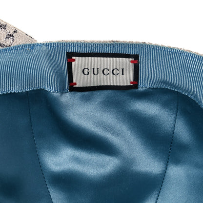 Gucci Canvas Lame GG Monogram Rush Baseball Hat L Gardenia Silver 7 of 7