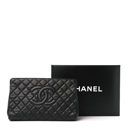 Chanel Caviar Quilted CC Large Clutch Black 11 of 11