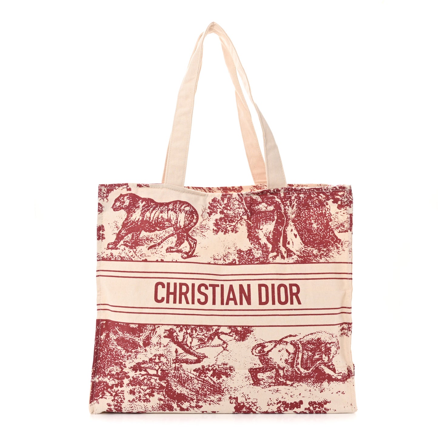 Canvas Dioriviera Tote Red