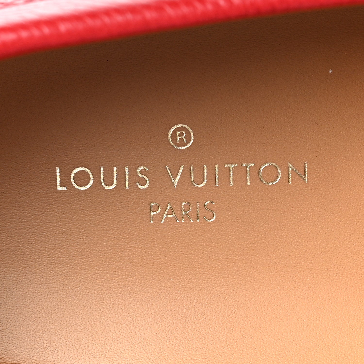 Louis Vuitton Calfskin Mens Monte Carlo Car Shoe Moccasin Loafers 8.5 Red 8 of 8