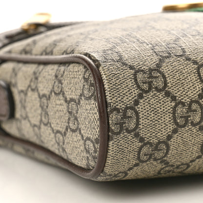 Gucci GG Supreme Monogram Web Small Ophidia Messenger Bag Brown 9 of 12