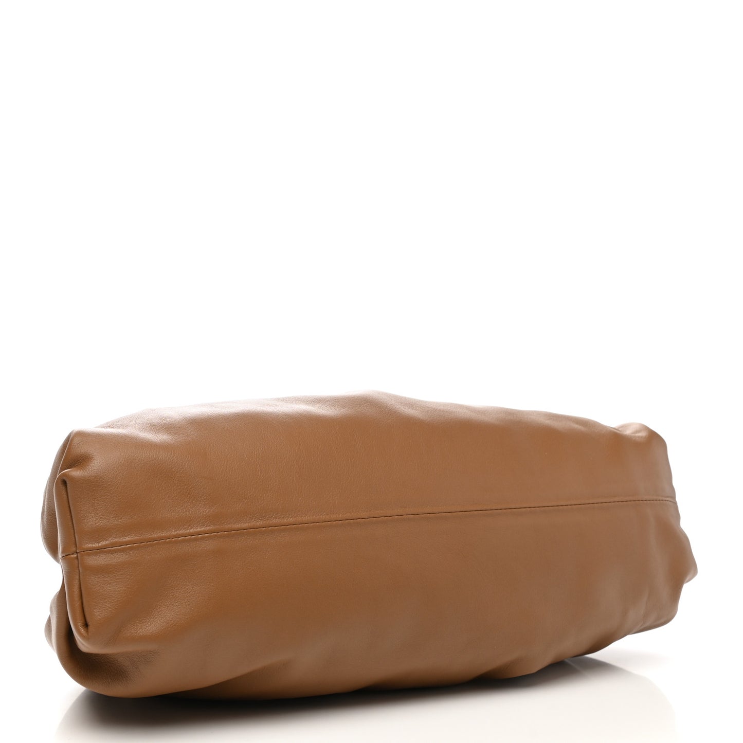 Smooth Butter Calf The Pouch Oversized Clutch Cammello