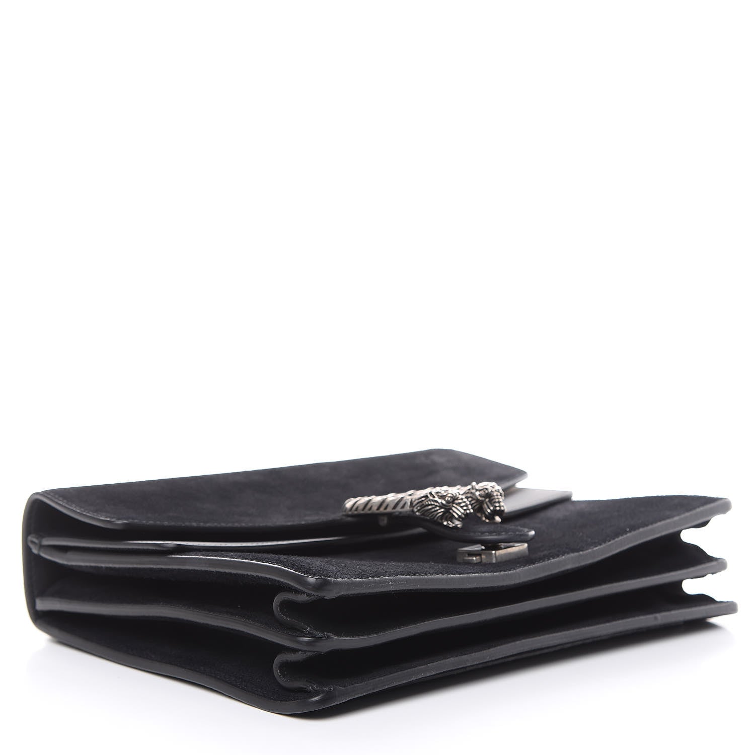 Gucci Suede Medium Dionysus Shoulder Bag Black 4 of 12