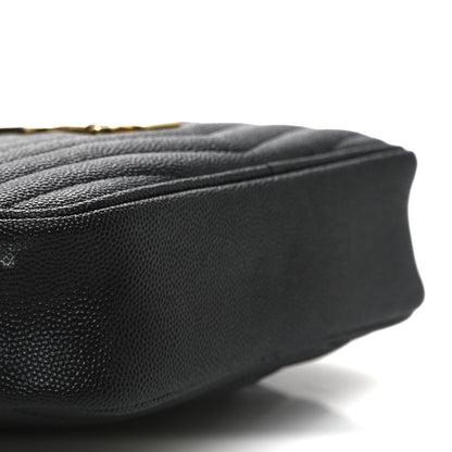 Saint Laurent Grain De Poudre Matelasse Monogram Mini Lou Camera Bag Black 9 of 11