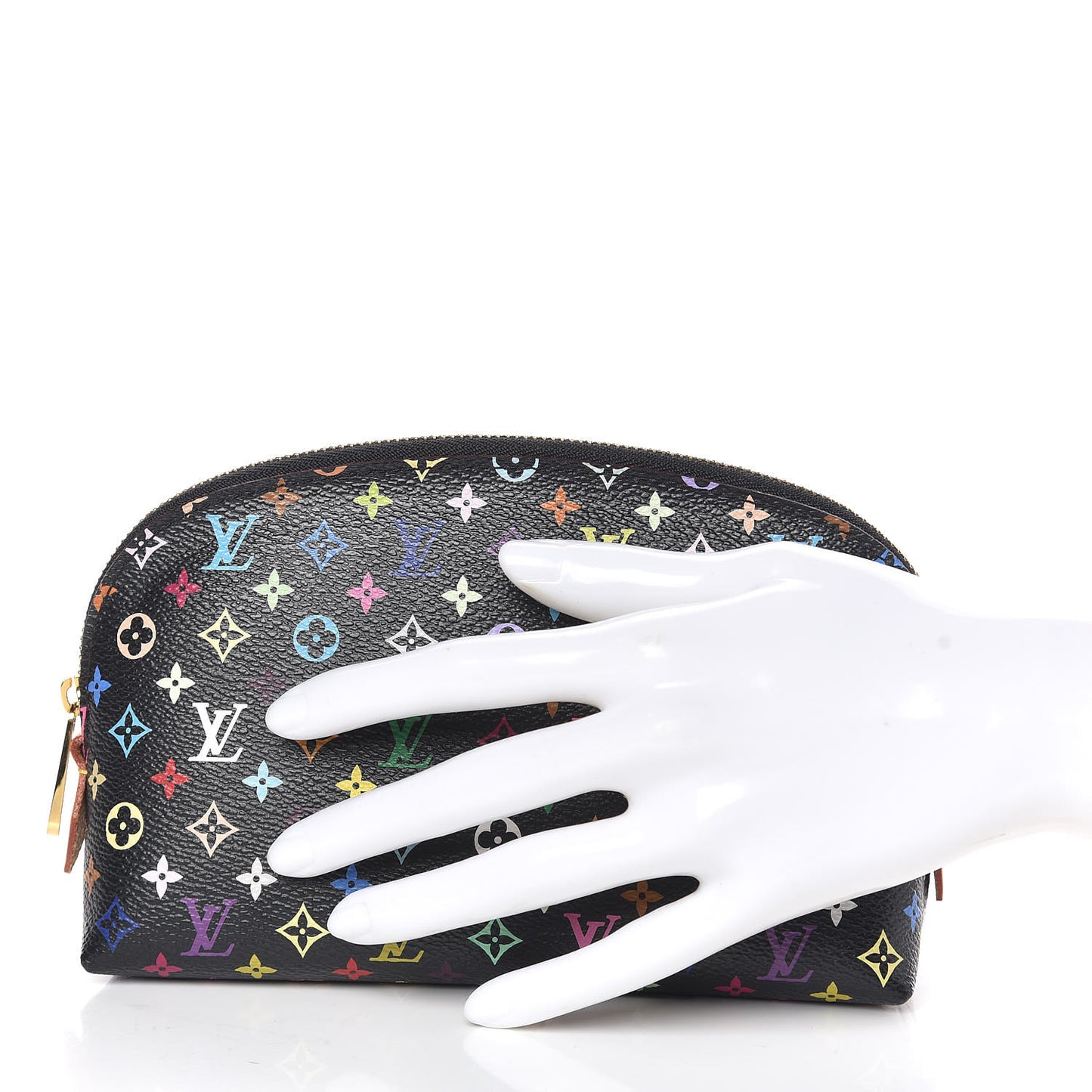 Monogram Multicolor Cosmetic Pouch Black Grenade