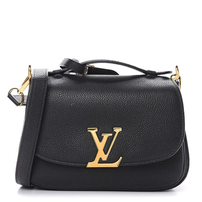 Louis Vuitton Grained Calfskin Vivienne NM Black 1 of 12
