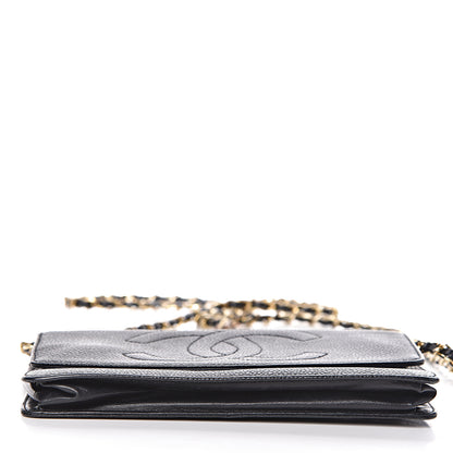 Chanel Caviar Timeless CC Wallet On Chain WOC Black 14 of 18