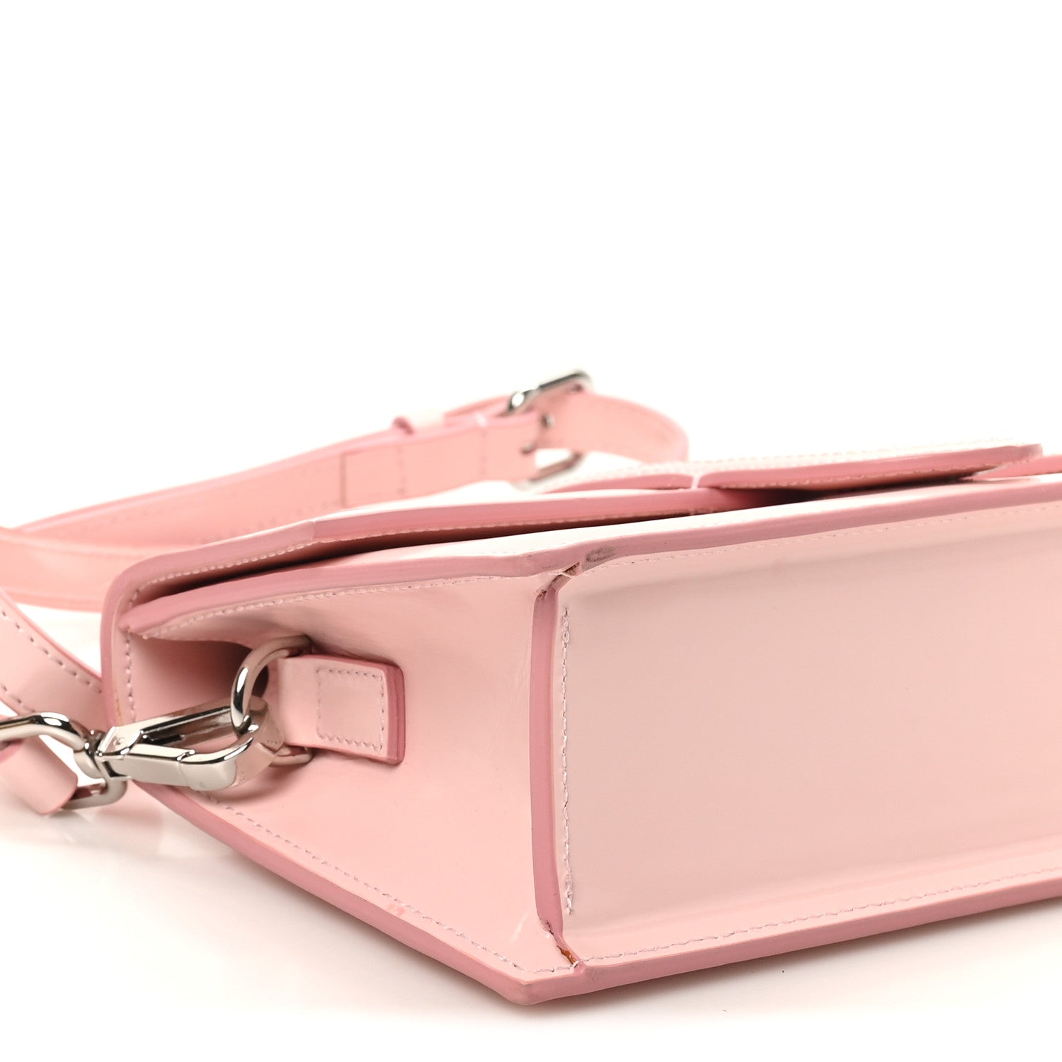 Jacquemus Glazed Calfskin Le Grand Bambino Pale Pink 8 of 9