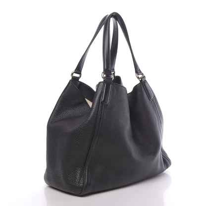 Gucci Pebbled Calfskin Medium Soho Shoulder Bag Black 3 of 19