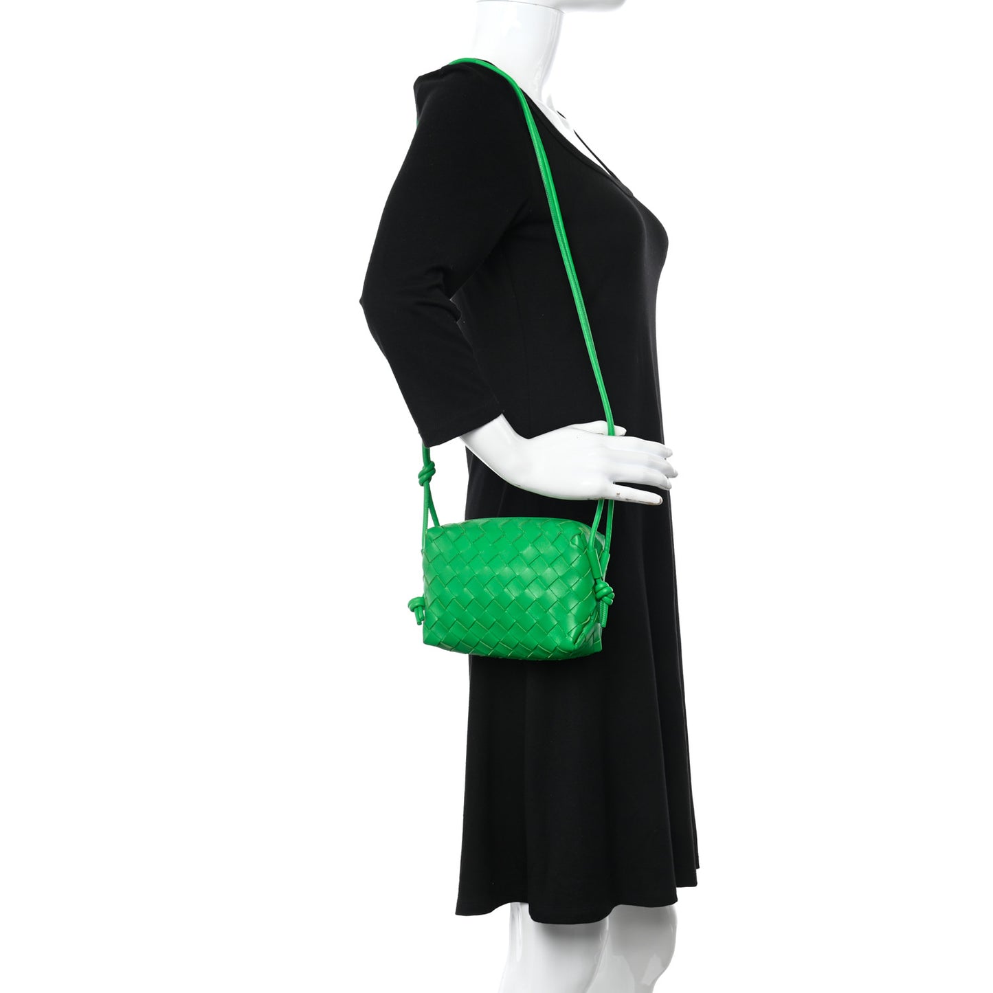 Nappa Intrecciato Mini Loop Camera Bag Parakeet