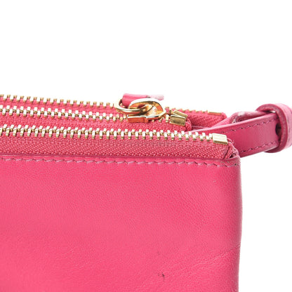 Celine Lambskin Small Trio Crossbody Bag Fluo Fuchsia 17 of 20