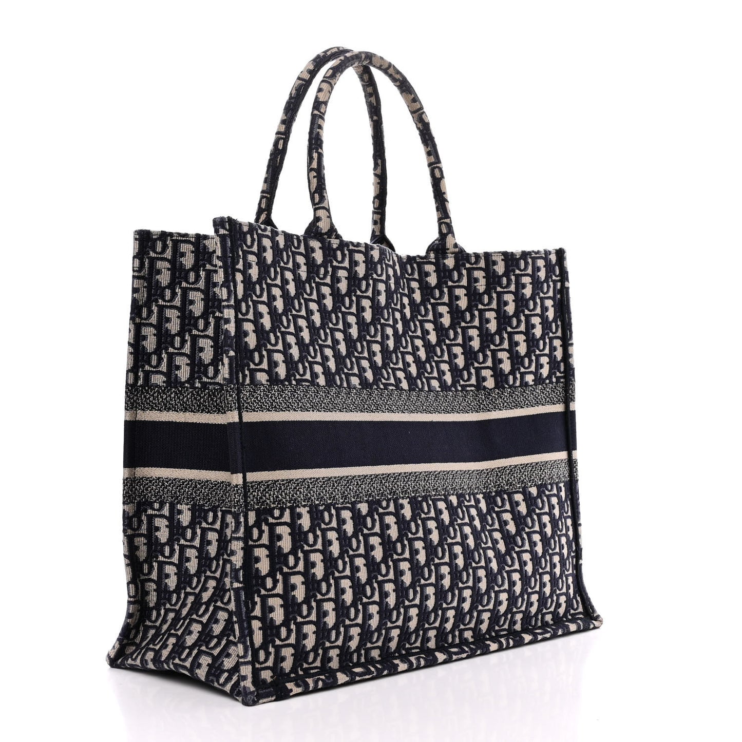 Oblique Large Book Tote Blue Multicolor