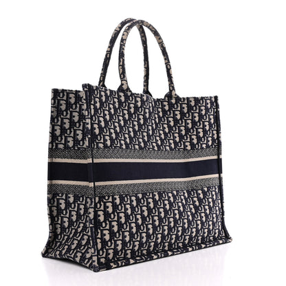 Christian Dior Oblique Large Book Tote Blue Multicolor 3 of 15